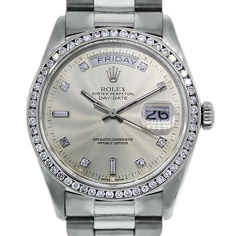 best white gold rolex|rolex 18k white gold vintage.